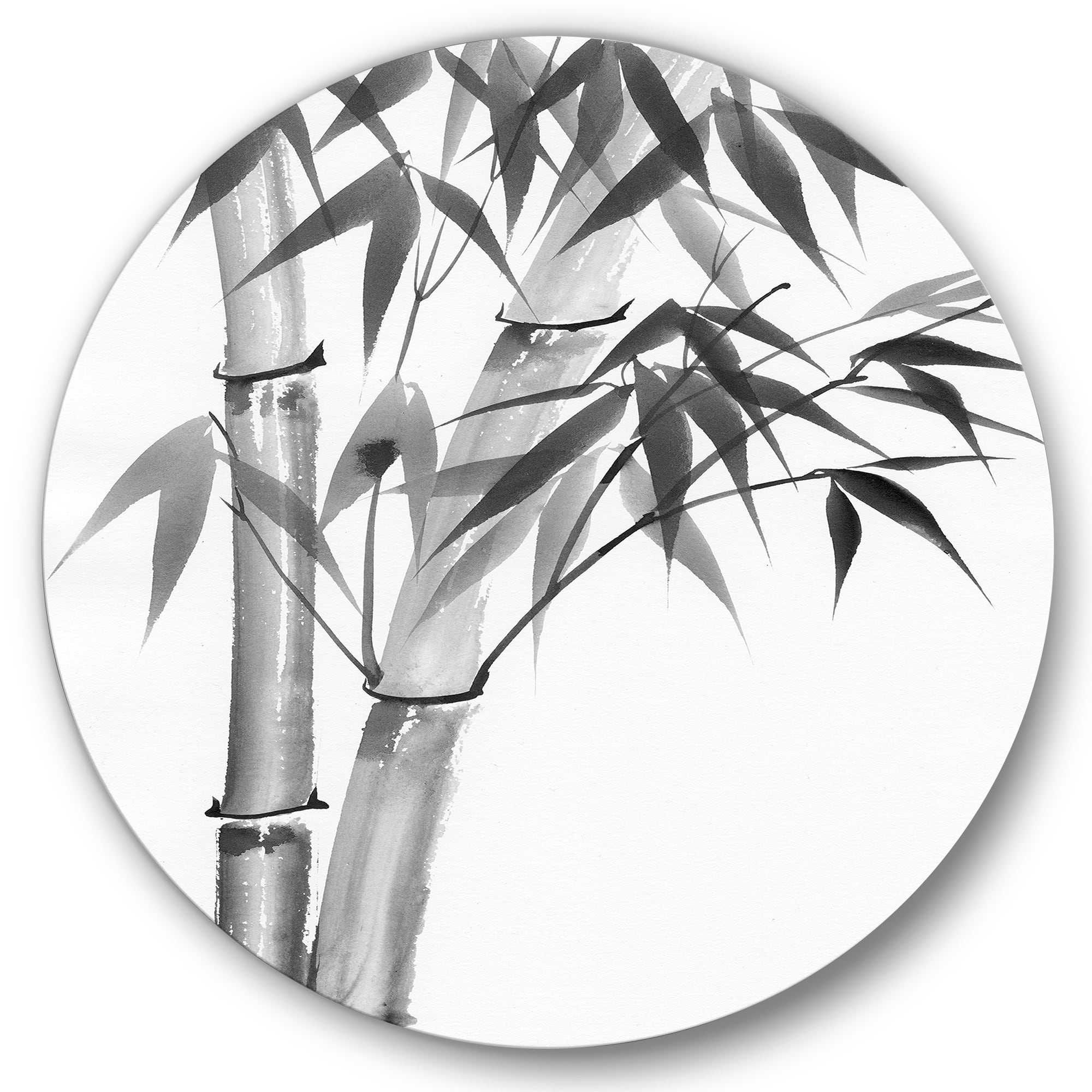 Designart - Vintage Monochrome Bamboo